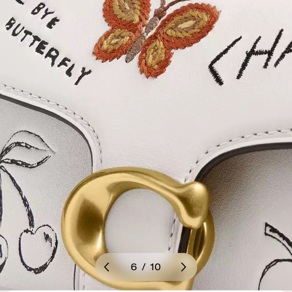 Authentic Coach Tabby Shoulder Bag 20 With Sketch Print - Picture 3 of 4